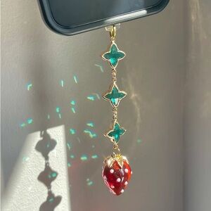 Strawberry Phone Charm (Lightning)